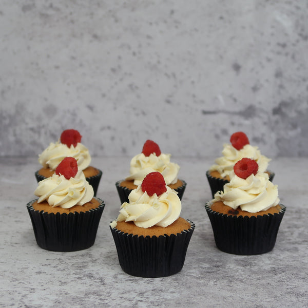 Raspberry & White Chocolate Cupcakes