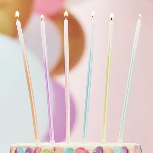 Tall Ombre Cake Candles